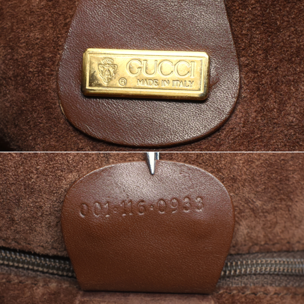 Gucci Drawstring Shoulder Bag Interlocking Gg Lea… - image 8